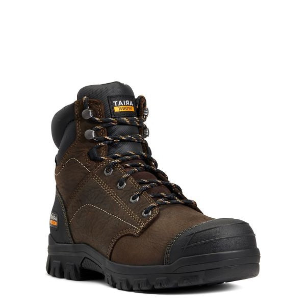 Ariat Dark Brown Treadfast 6 inch Waterproof Steel Toe Womens Work Boot 10040405