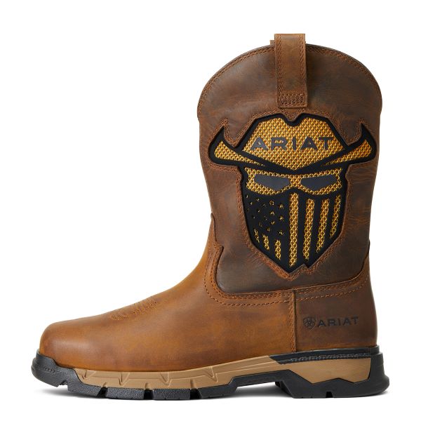 Ariat Dark Earth Rebar Flex Western VentTEK Incognito Soft Toe Work Boot 10040436
