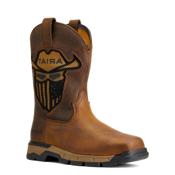 Ariat Dark Earth Rebar Flex Western VentTEK Incognito Soft Toe Work Boot 10040436