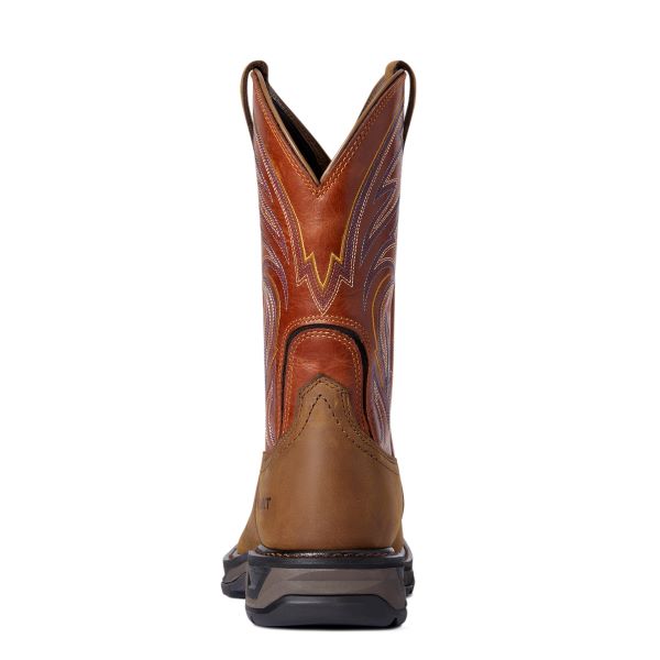 Ariat Dark Earth With Orange Top WorkHog XT Cottonwood Work Boot 10038323