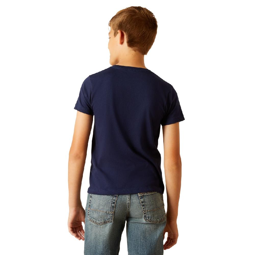 Ariat Dark Navy Logo SW Landscape Boys T-Shirt 10051741