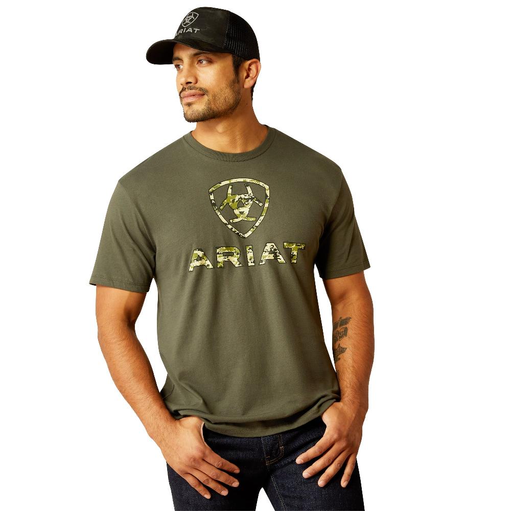 Ariat Dark Olive Liberty USA Men's Digi Camo T-Shirt 10054177