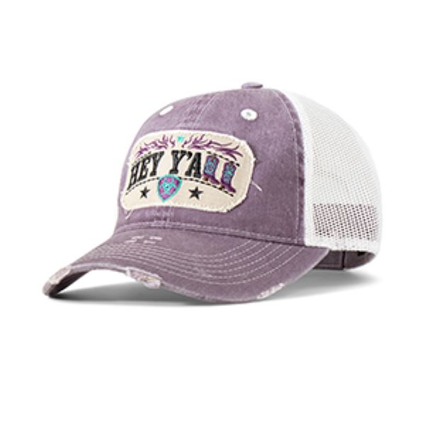 Ariat Dark Purple Hey Yall Ladies Cap A300084878