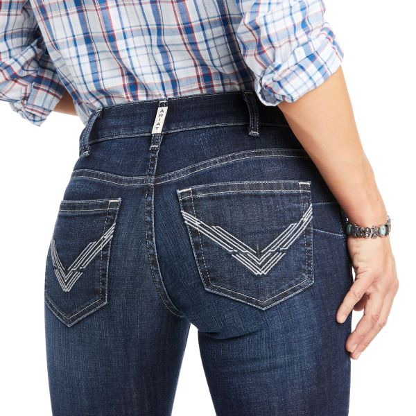 Ariat Dark Wash R.E.A.L. Perfect Rise Skyla Rascal Straight Leg Women's Jeans 10037951