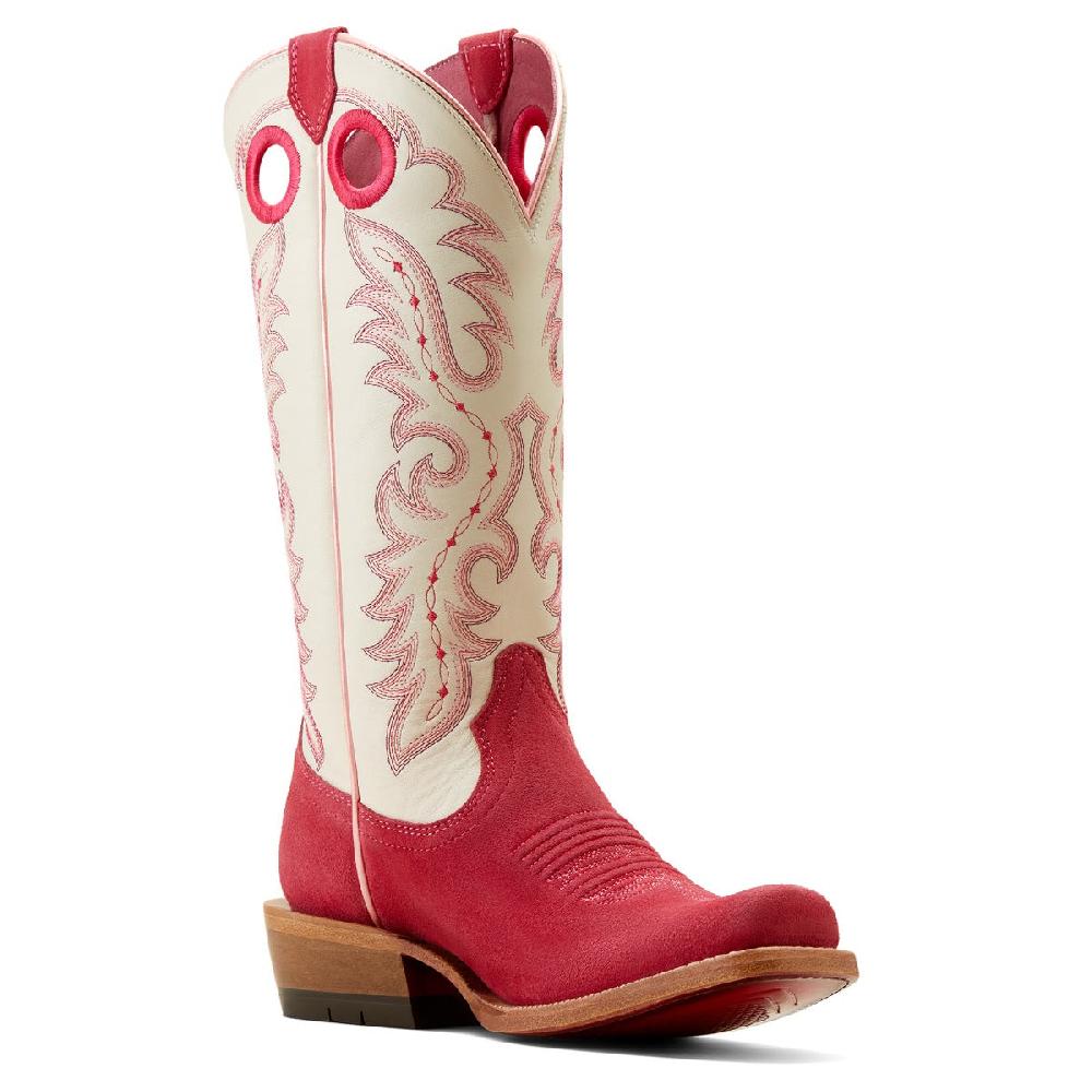 Ariat Deep Azalea/Blanco Frontier Boot Women's 13 Inch Cutter Toe Western Boots 10051040