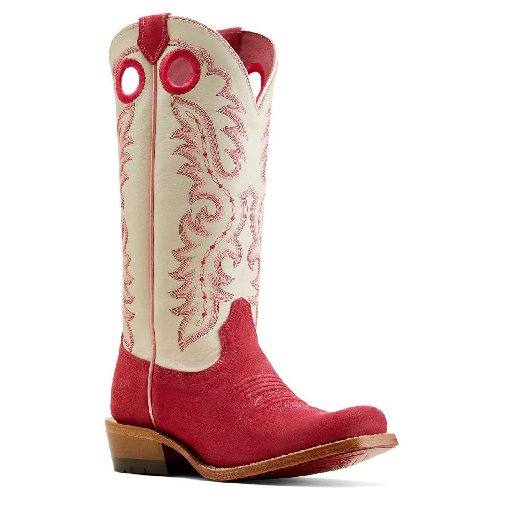 Ariat Deep Azalea/Blanco Frontier Boot Women's 13 inch Cutter Toe Western Boots 10051040