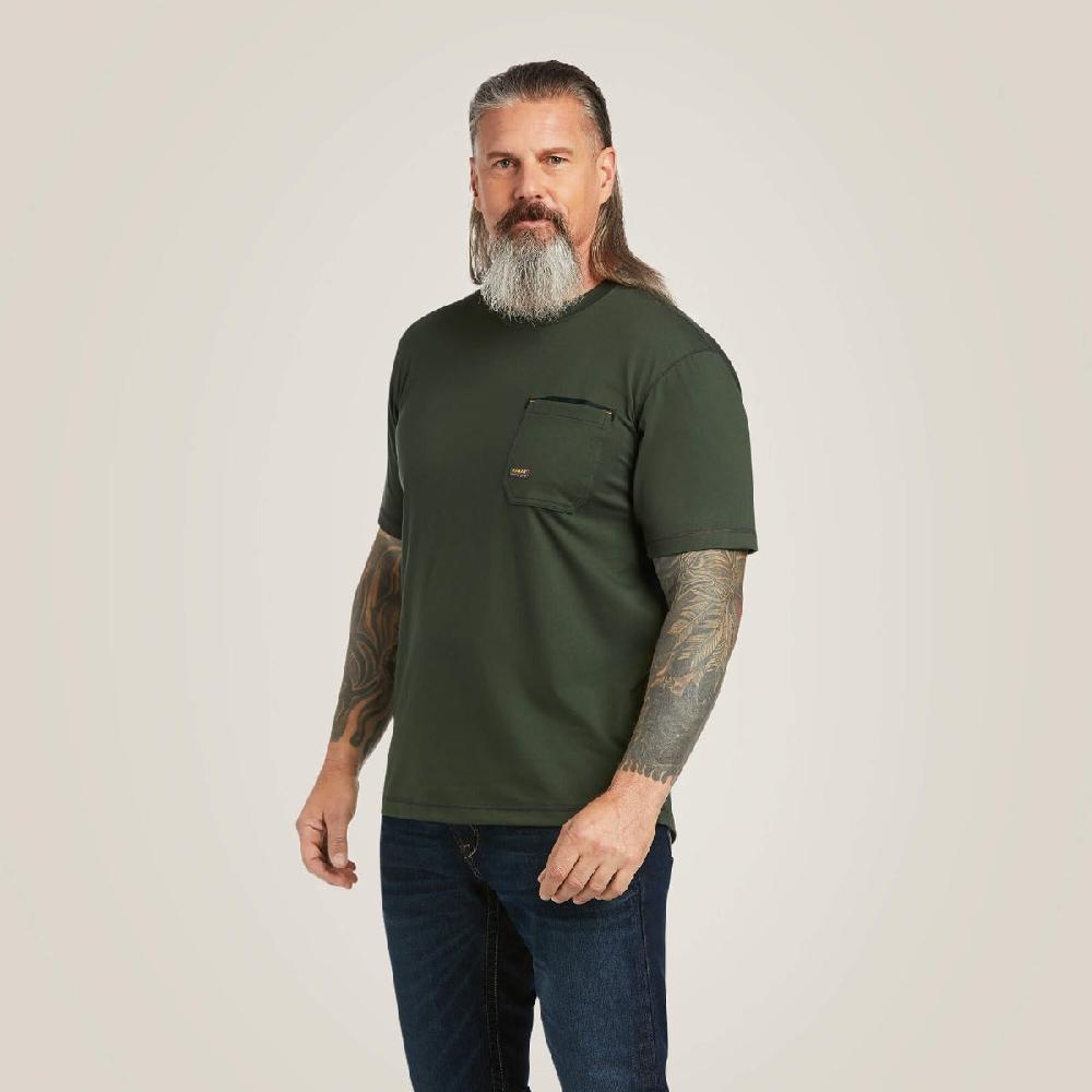 Ariat Deep Forest Rebar Workman Working Dog Short Sleeve T-Shirt 10039178