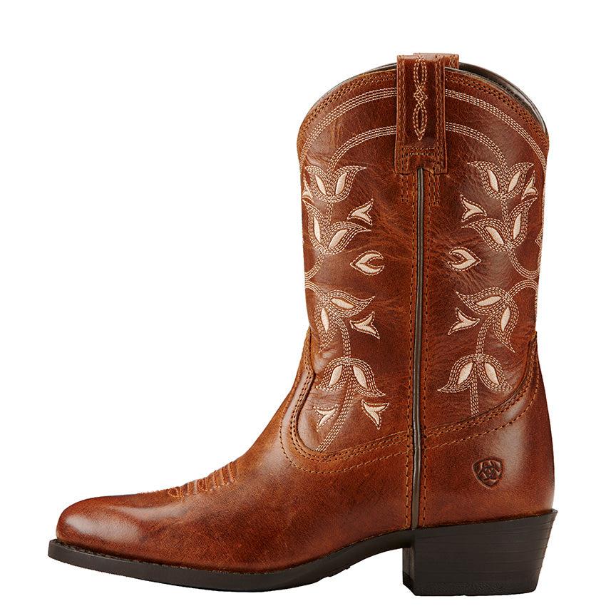 Ariat Desert Holly Brown/Red Leather Kids Western 10018647