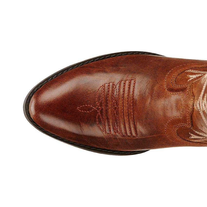 Ariat Desert Holly Brown/Red Leather Kids Western 10018647