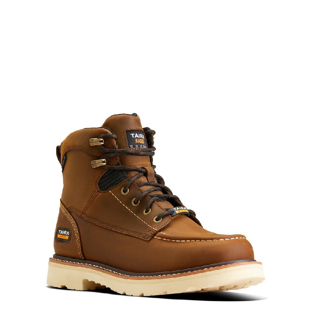 Ariat Distressed Brown Rebar Lift 6 inch Waterproof Soft Toe Men's Work Boot 10046877