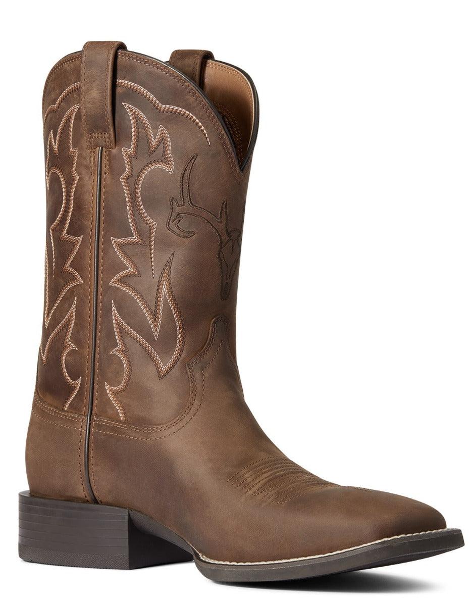 Ariat Distressed Brown Sport Outdoor Mens Western Boots 10038330