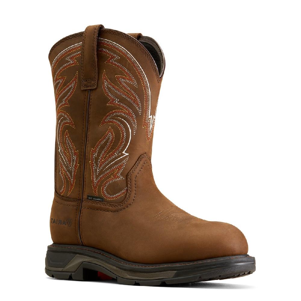 Ariat Distressed Brown Workhog XT Men's Carbon Toe Work Boots 10045437