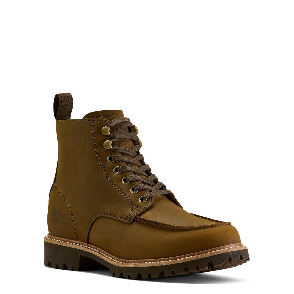 Ariat Distressed Dark Wheat Split Rock Moe Toe Men's Western Boots 10064040