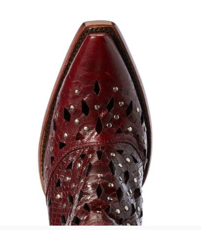 Ariat Dixon Red Snake Womens Western Ankle Booties 10031504