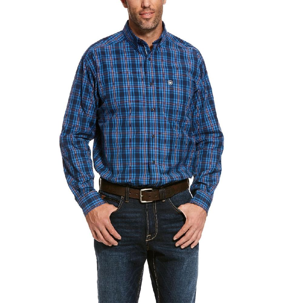 Ariat Dress Blue Pro Series Thorne Classic Fit Mens Shirt 10028202