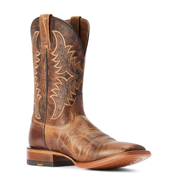 Ariat Dry Creek Tan/Brown Point Ryder Mens Western Boots 10042471