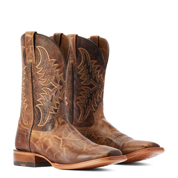 Ariat Dry Creek Tan/Brown Point Ryder Mens Western Boots 10042471