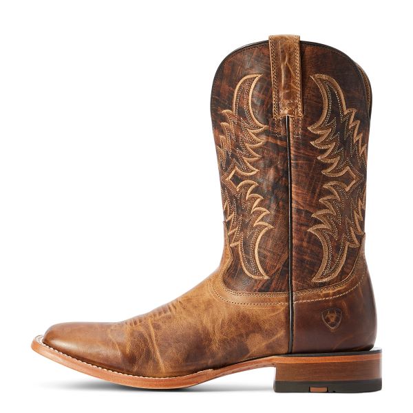Ariat Dry Creek Tan/Brown Point Ryder Mens Western Boots 10042471