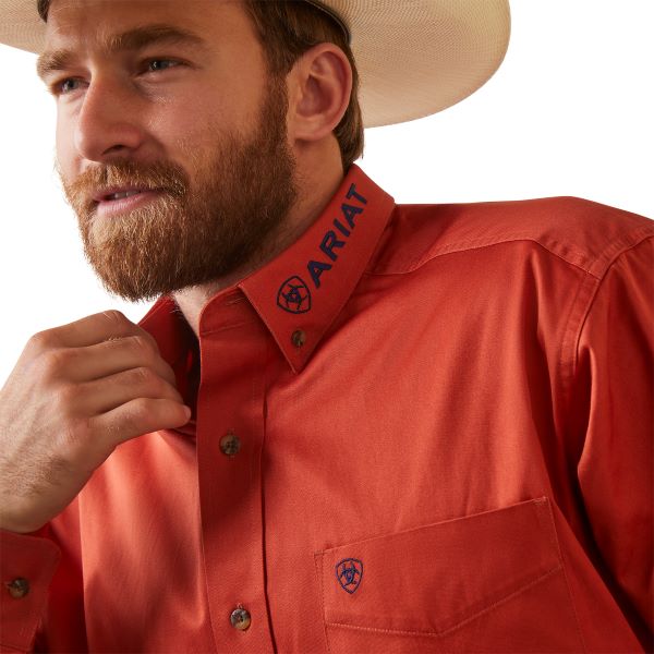 Ariat Easy Tiger Team Logo Twill Classic Fit Men's Shirt 10043522
