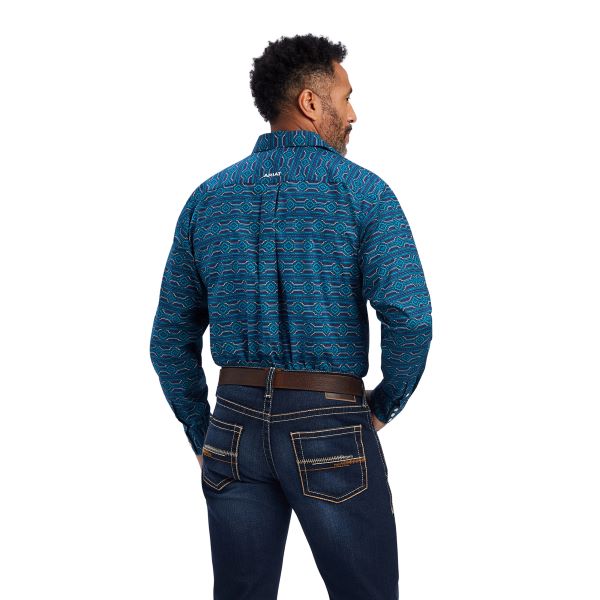 Ariat Estate Blue Braylen Classic Fit Mens Western Snap Shirt 10041764