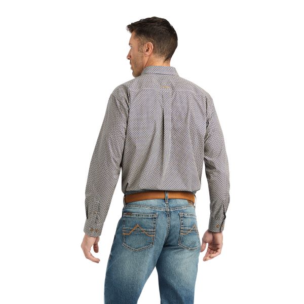 Ariat Estate Blue Greysen Classic Fit Men's Longsleeve Button Front Shirt 10042372
