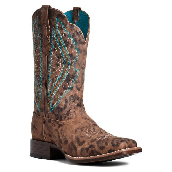Ariat Faded Leopard Primetime Womens Western Boots 10035935