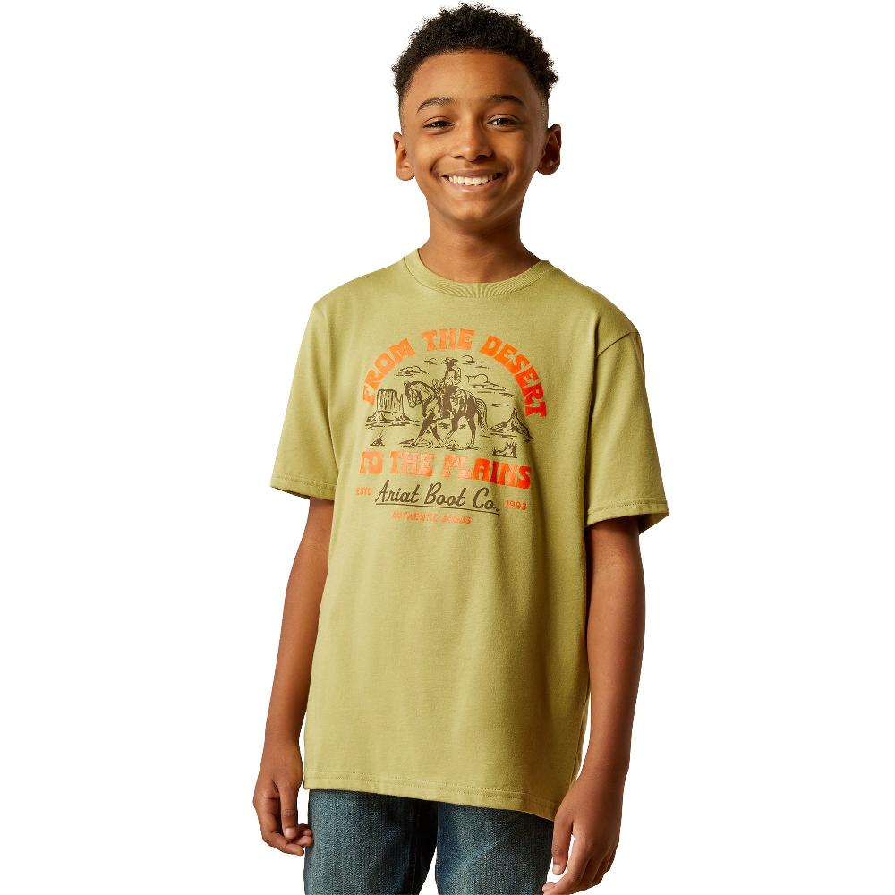 Ariat Green Desert to the Plains Boys' Short Sleeve T-Shirt 10054750