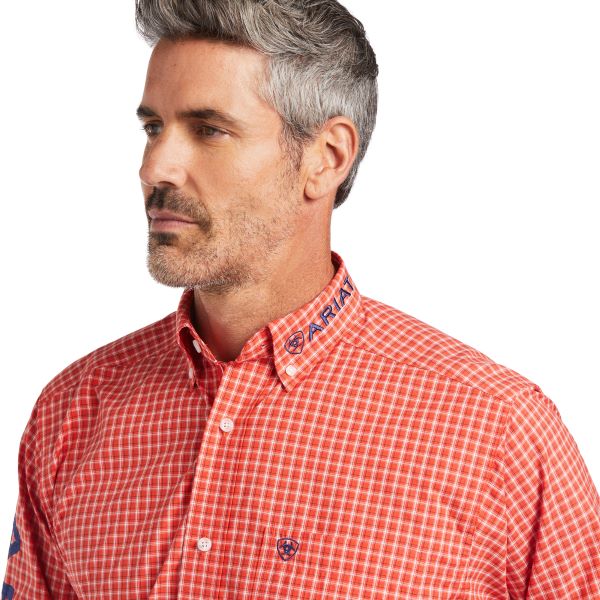 Ariat Grenadine Pro Team Percey Mens Long Sleeve Plaid Shirt 10039732