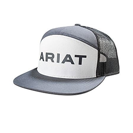 Ariat Grey Snapback Cap with Rubber Ariat Logo A300092706