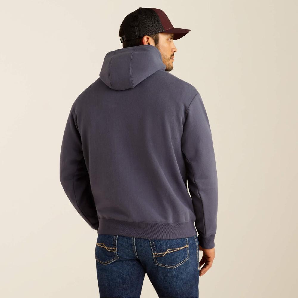 Ariat Grey Southwestern Longhorn Men's Hoodie 10052004