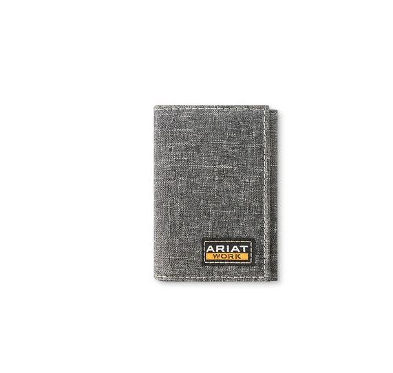 Ariat Grey Trifold Men's Work Wallet A3402906
