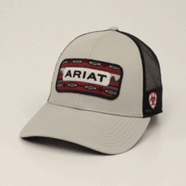Ariat Grey with Southwest Patch Mens Hat A300019206