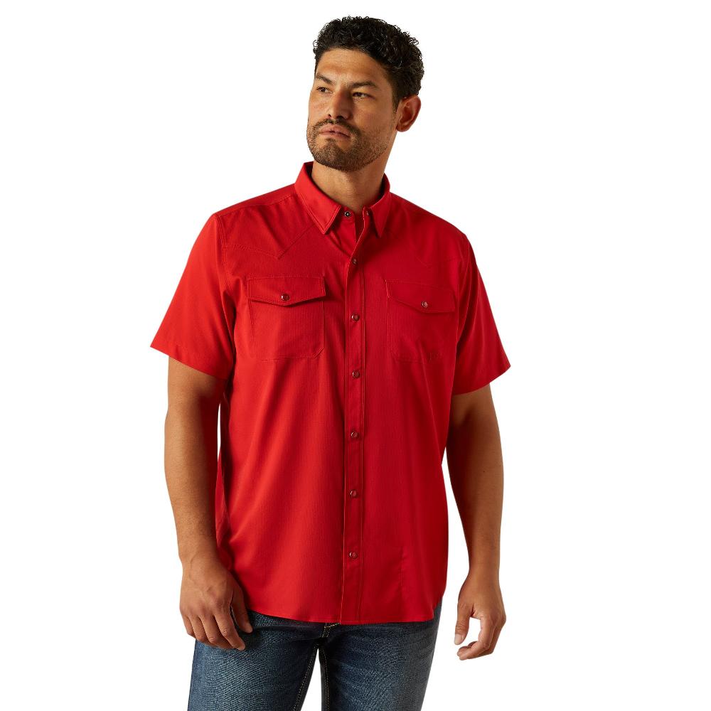 Ariat Haute Red VentTEK Western Fitted Men's Shirt 10058824