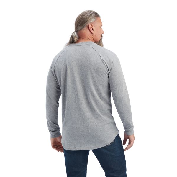 Ariat Heather Grey Rebar Cotton Strong Men's T-Shirt 10041488