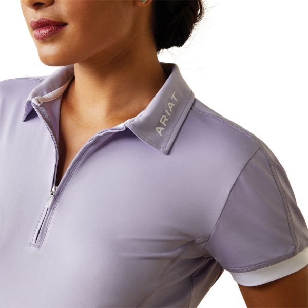 Ariat Heirloom Lilac Bandera 1/4 Zip Women's Polo Shirt 10043377