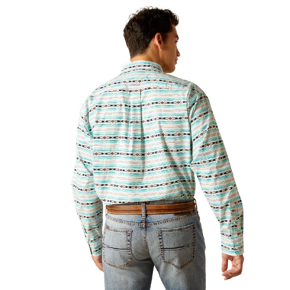 Ariat Ice Green Jefferson Men's Collared Longsleeve Button Down 10051495
