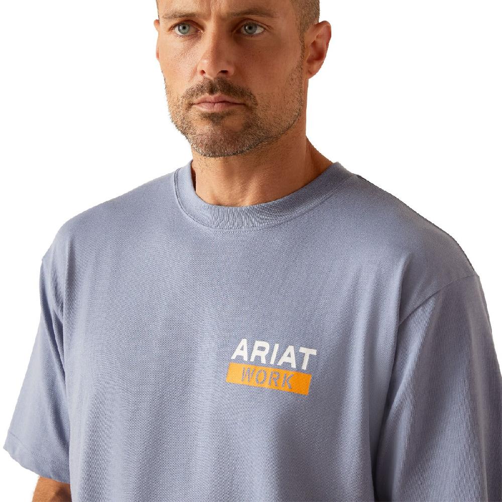 Ariat Infinity Heather Rebar Cotton Strong Roughneck Men's Short Sleeve Graphic T-Shirt 10048749