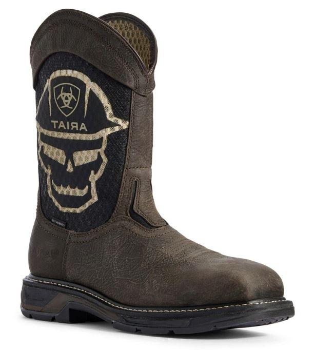 Ariat Iron Coffee 11 inch Workhog XT VentTEK Carbon Toe Mens Work Boots 10031507