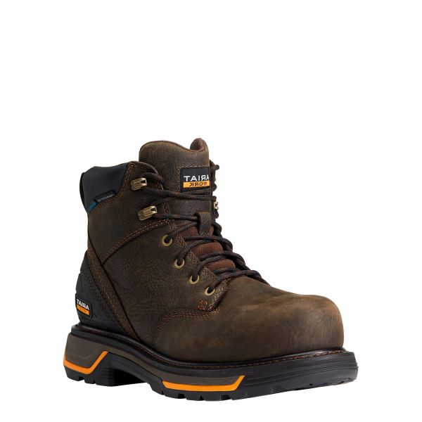 Ariat Iron Coffee Big Rig 6 inch H2O Composite Toe Men's Round Toe Work Boots 10042550