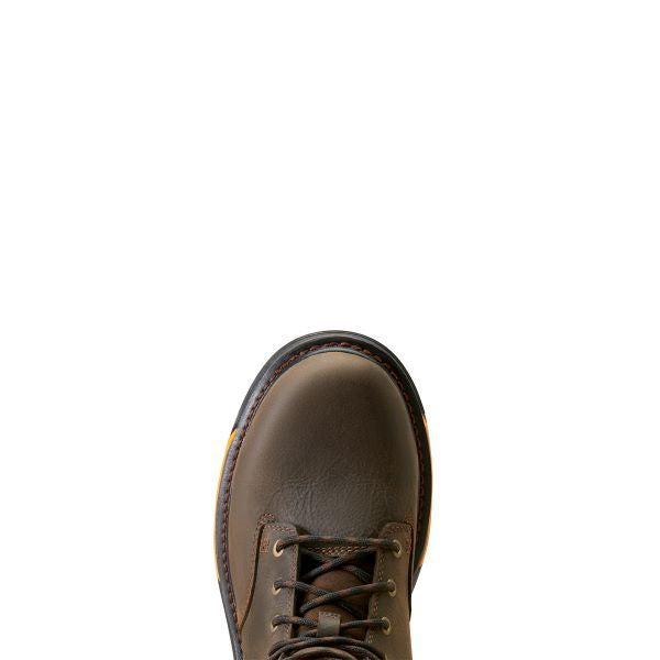 Ariat Iron Coffee Big Rig 6 Inch H2O Soft Toe (no Safety Toe) Men's Round Toe Work Boots 10042551