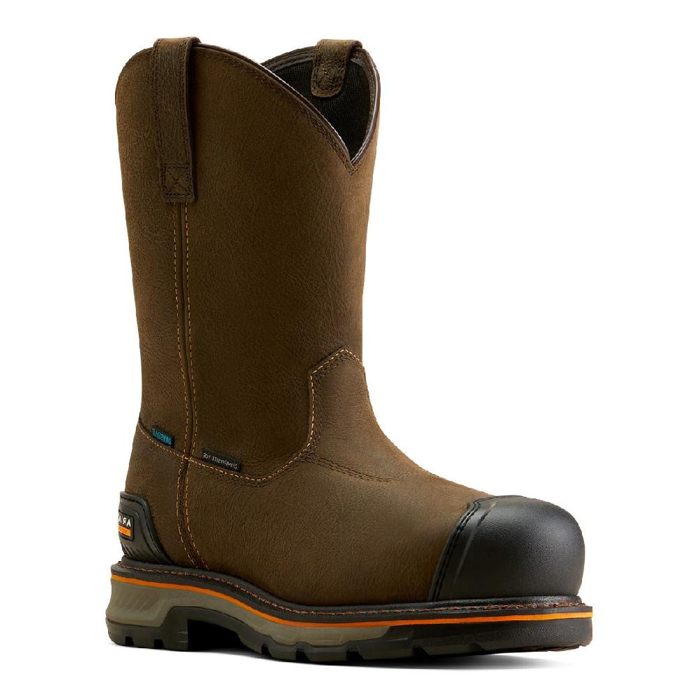 Ariat Iron Coffee Stump Jumper Men's Pull-On BOA Waterproof Composite Toe Work Boot 10048061