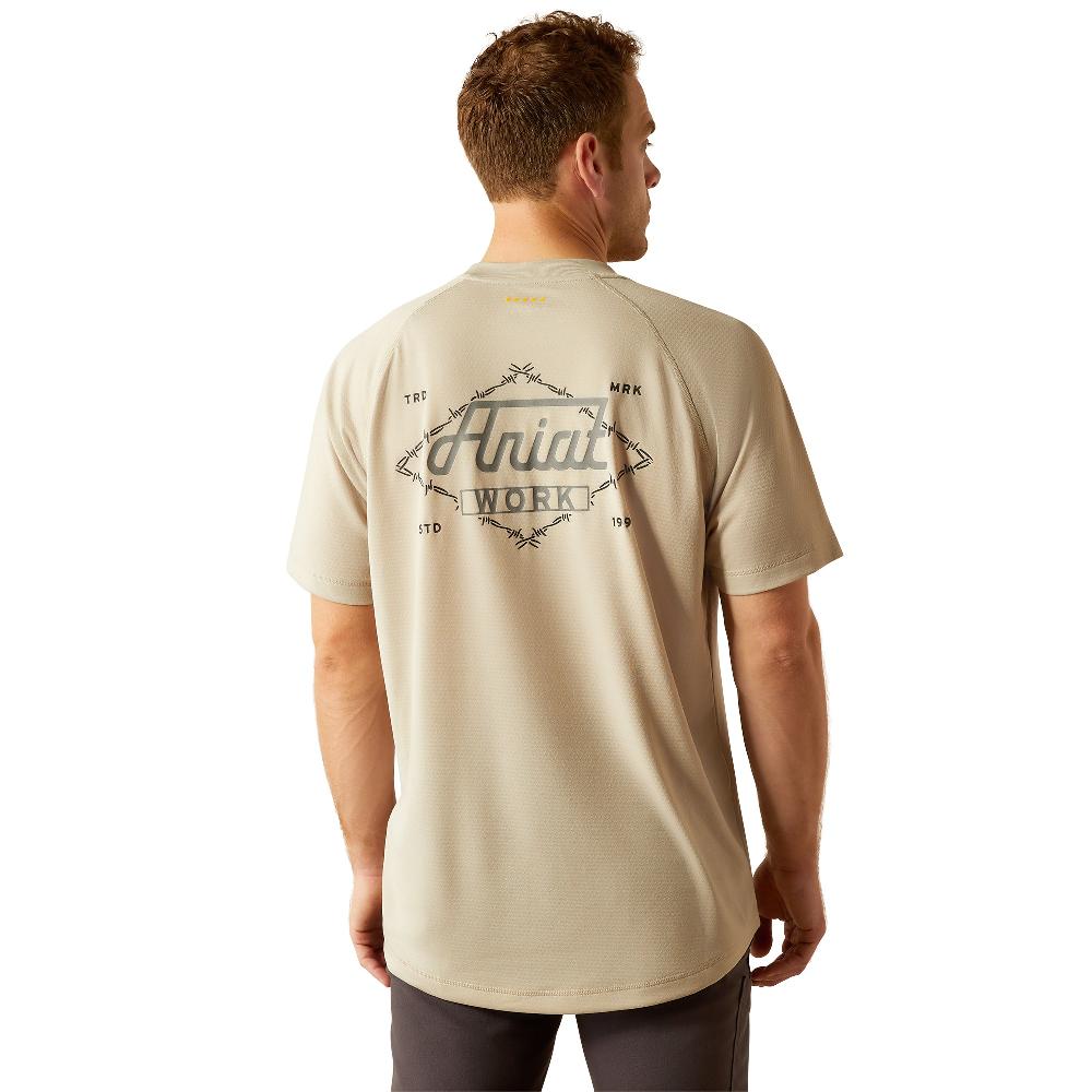 Ariat Island Fossil Rebar Men's Heat Fighter Wired T-Shirt 10054426