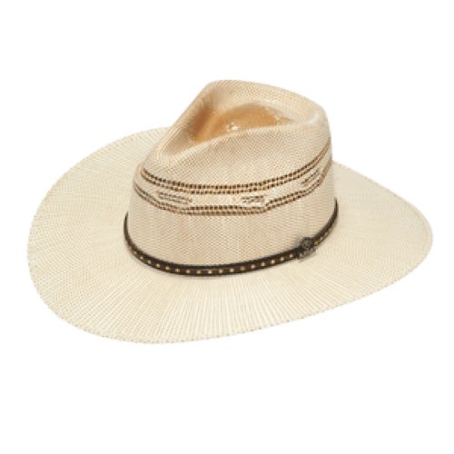 Ariat Ivory/Tan Bangora Pinchfront Hat A73198