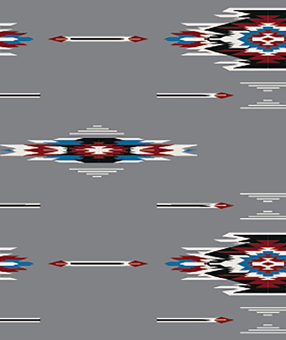 Ariat Jarrod Cement & Colorful Aztec Print Men's Long Sleeve Shirt 10053896