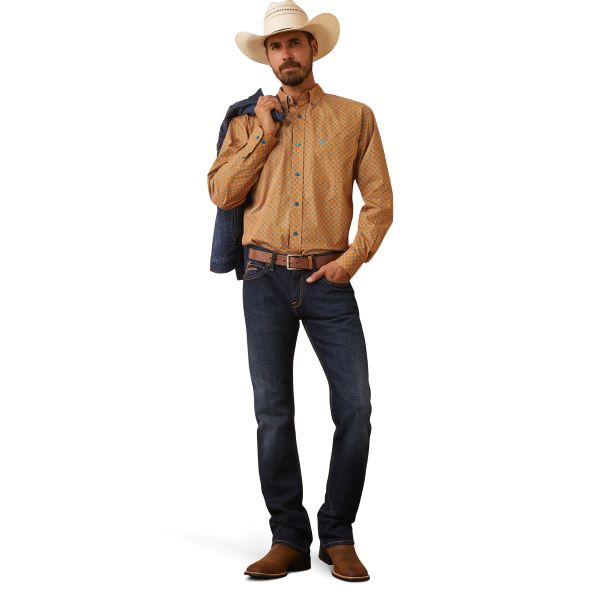 Ariat Jasper Stone Kilian Men's Longsleeve Fitted Shirt 10043871