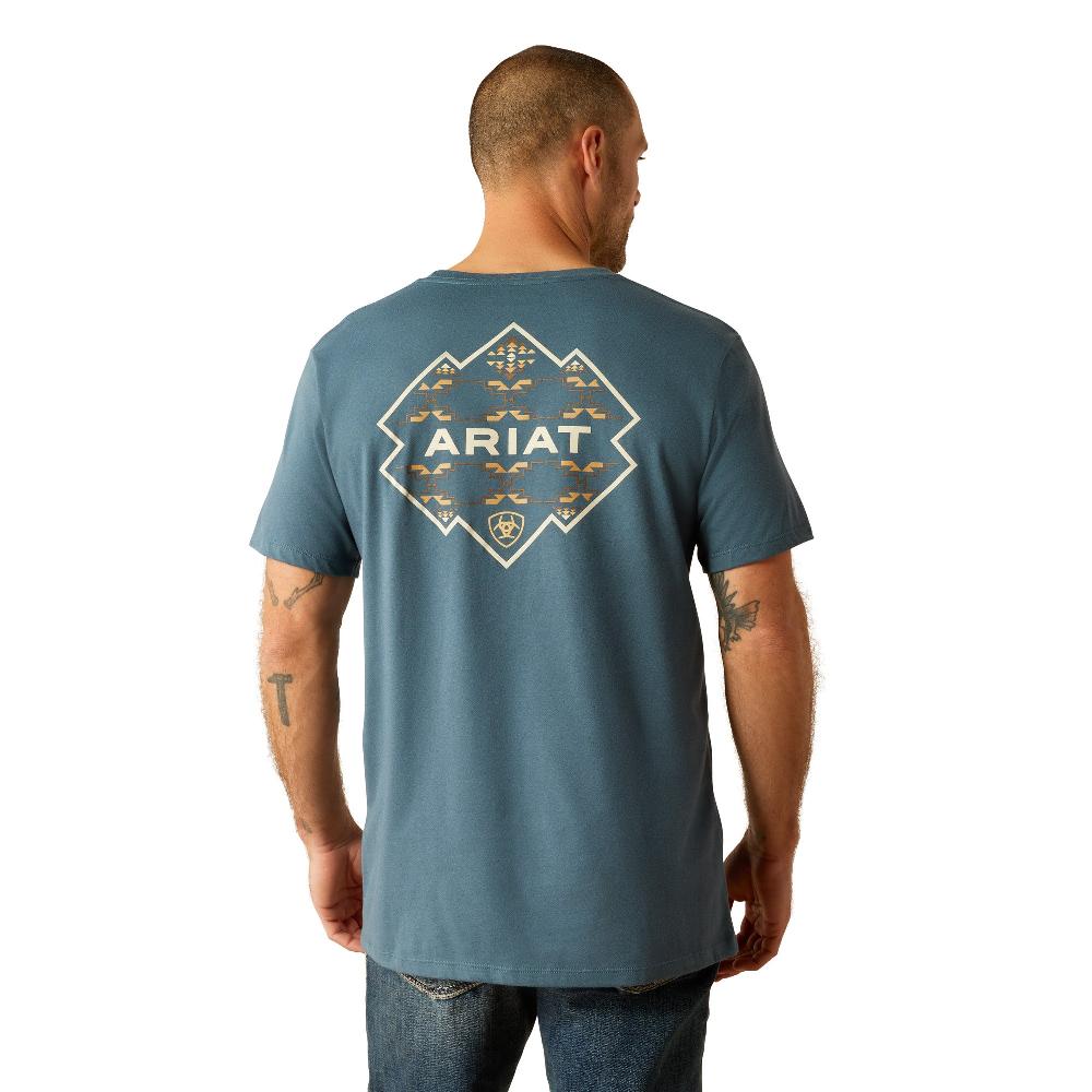 Ariat Lagoon Green Southwest Hexa Deca Men's Short Sleeve T-Shirt 10054770