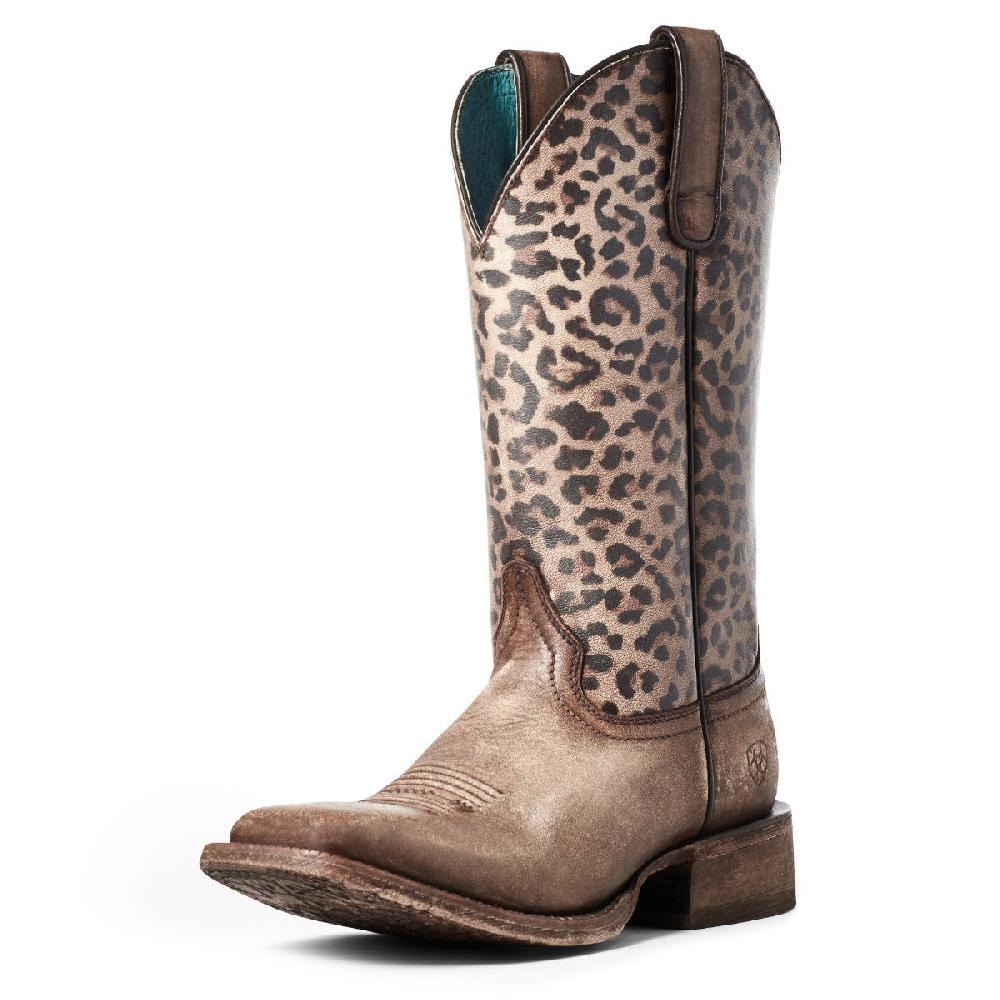 Ariat Leopard Print Circuit Savanna Naturally Distressed Ladies Boots 10035942