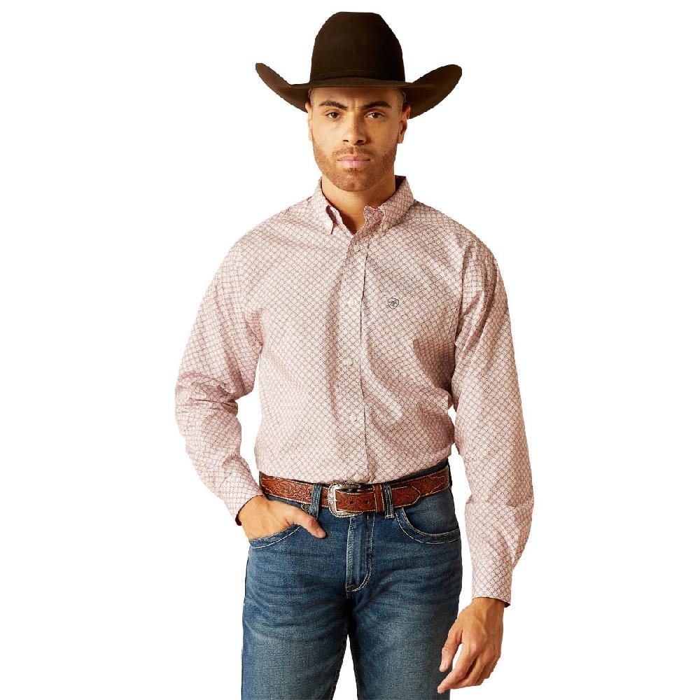 Ariat Light Blue Wrinkle Free Larson Men's Classic Fit Shirt 10052384