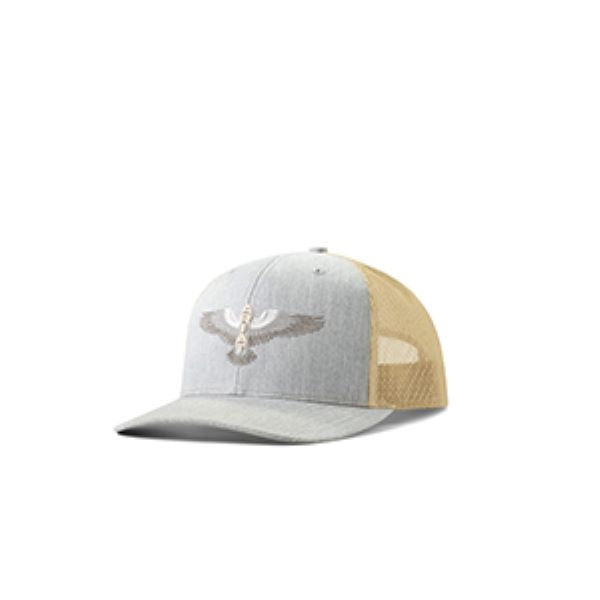 Ariat Light Denim/Grey/Tan Mesh Back Snapback Cap A3000825145