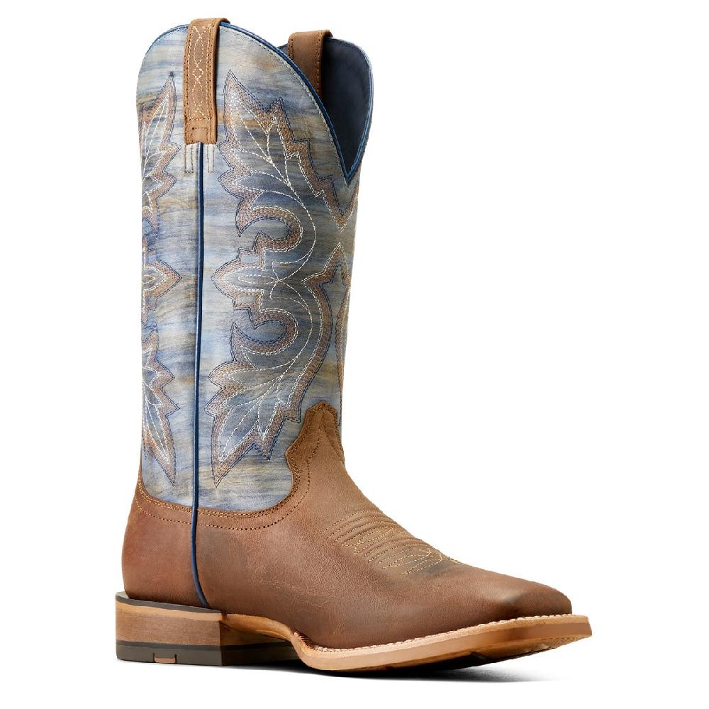 Ariat Loco Brown/Cloud Blue Standout Men's 13 Inch Wide Square Toe Cowboy Boots 10050890